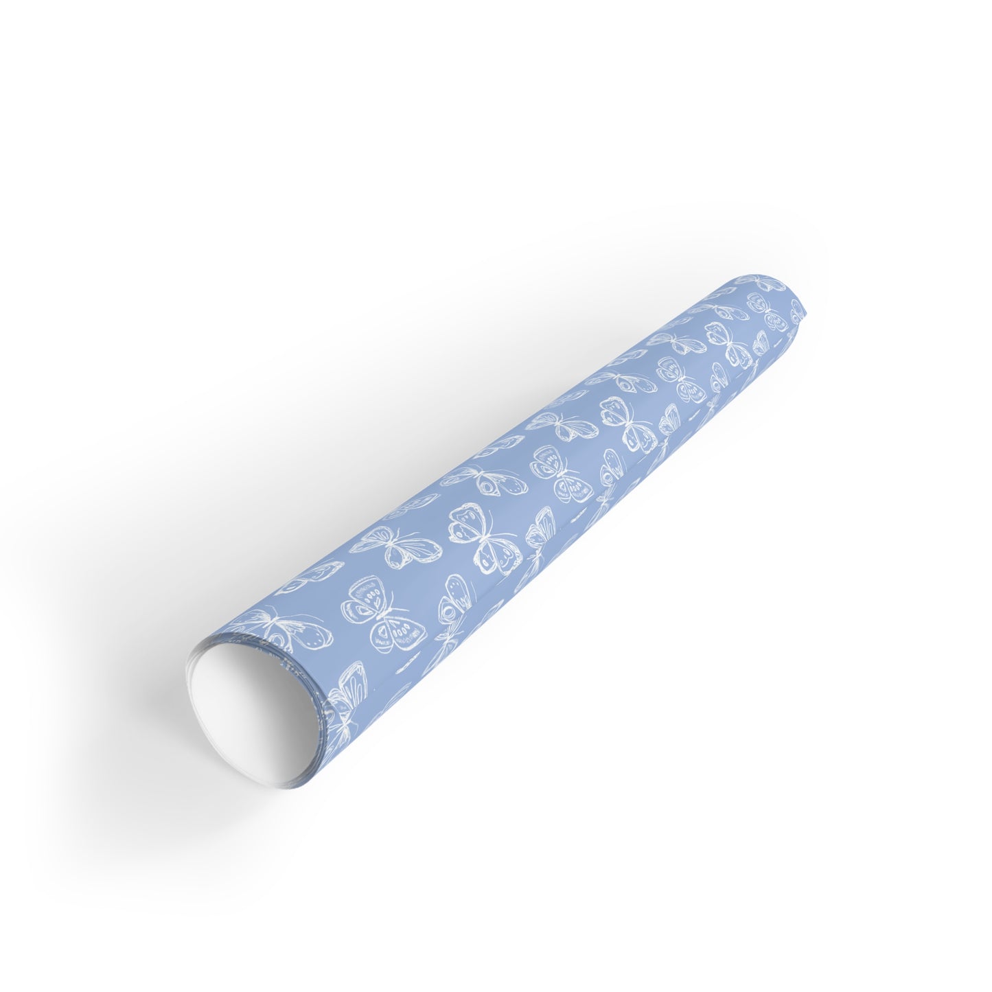 Butterfly Wrapping Paper – Light Blue | Artistic Butterfly Gift Wrap