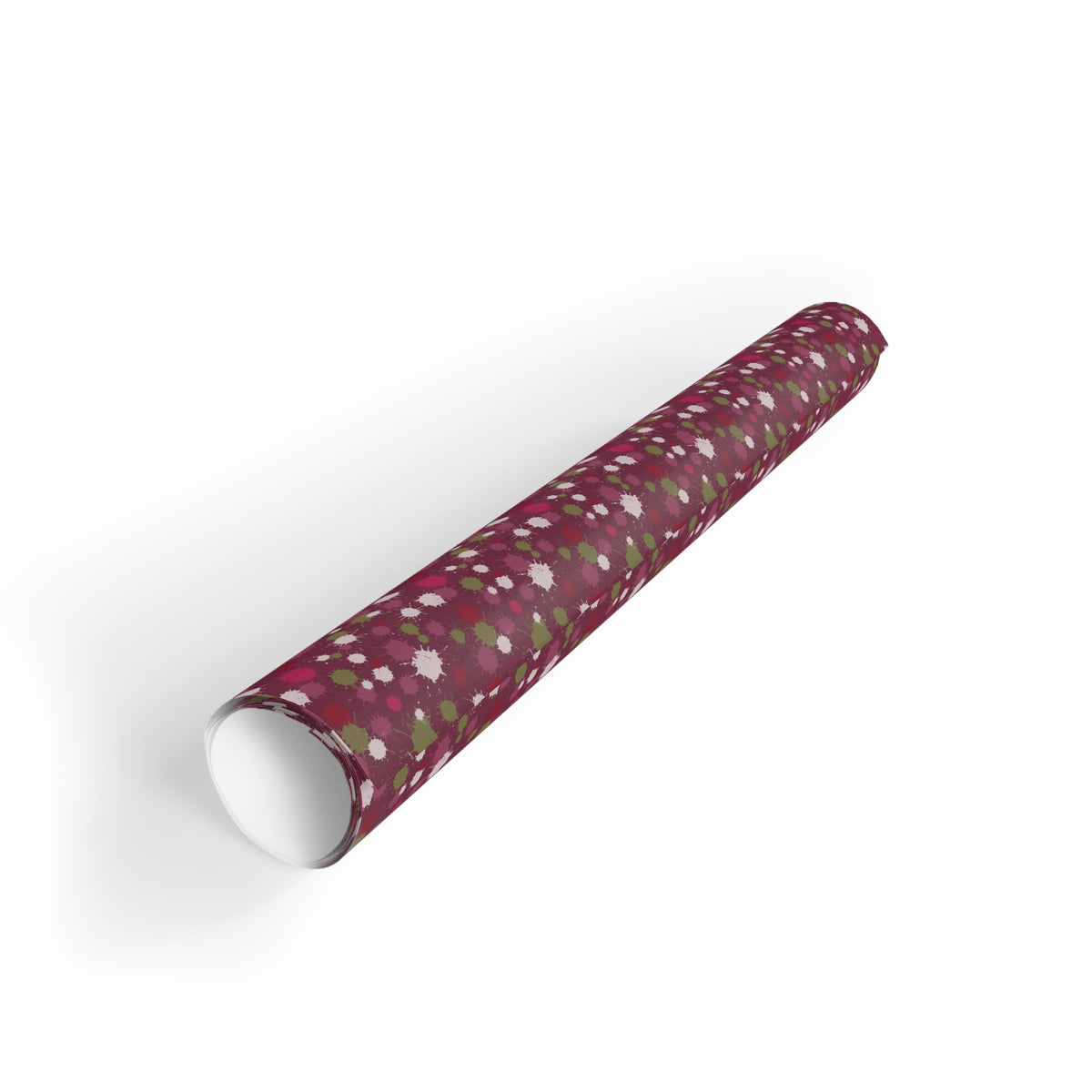 Drip Painting Wrapping Paper – Cranberry Fizz