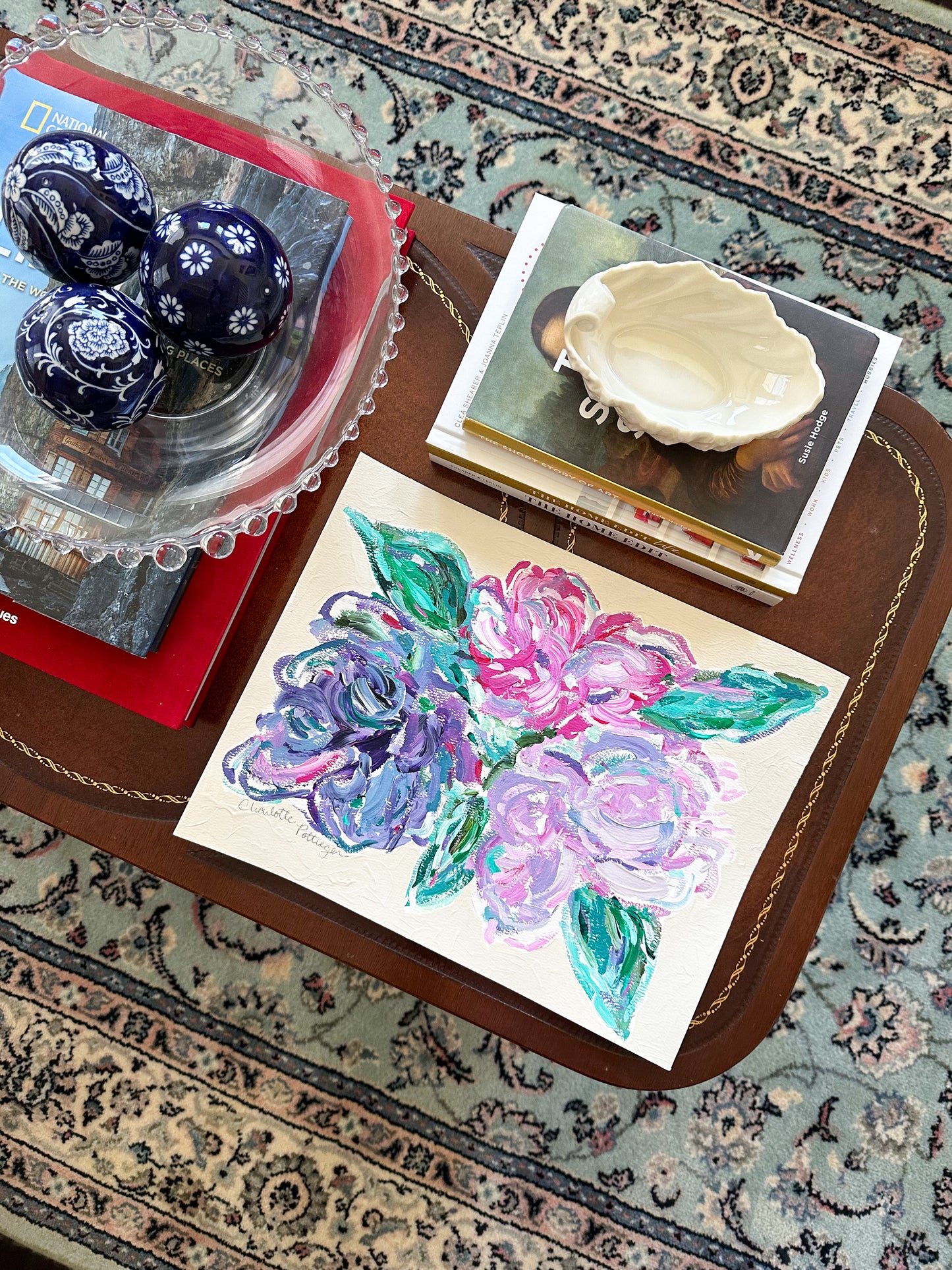 Faithful Blooms on Cream I
