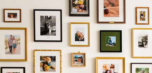 Gallery wall with frames from Framebridge