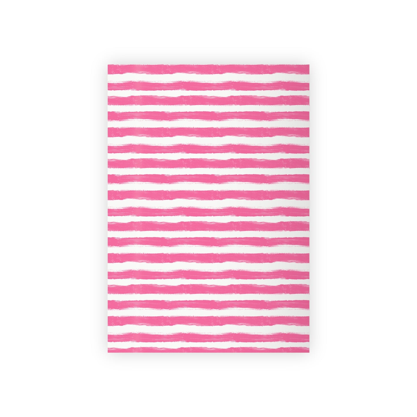 Painterly Cabana Stripe Wrapping Paper – Pink and White | Luxury Artistic Gift Wrap