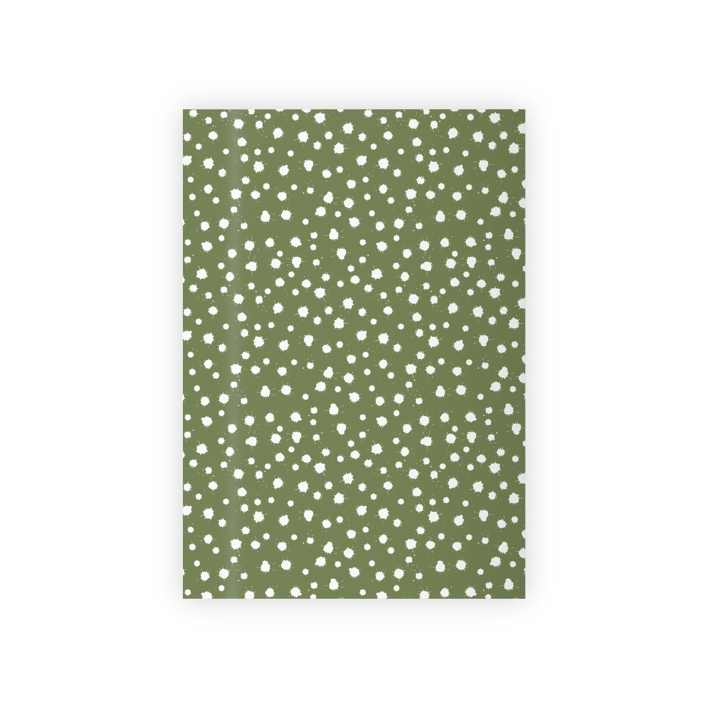 Splatter Paint Wrapping Paper – Olive | Artistic Polka Dot Gift Wrap
