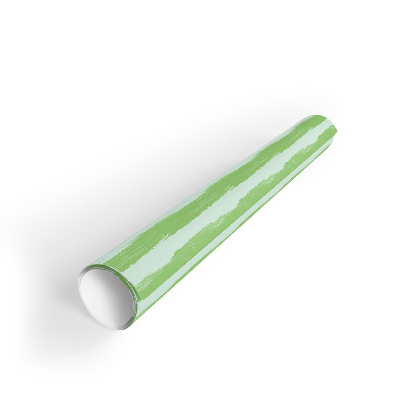 Painterly Cabana Stripe Wrapping Paper – Lime and Aqua | Luxury Artistic Gift Wrap