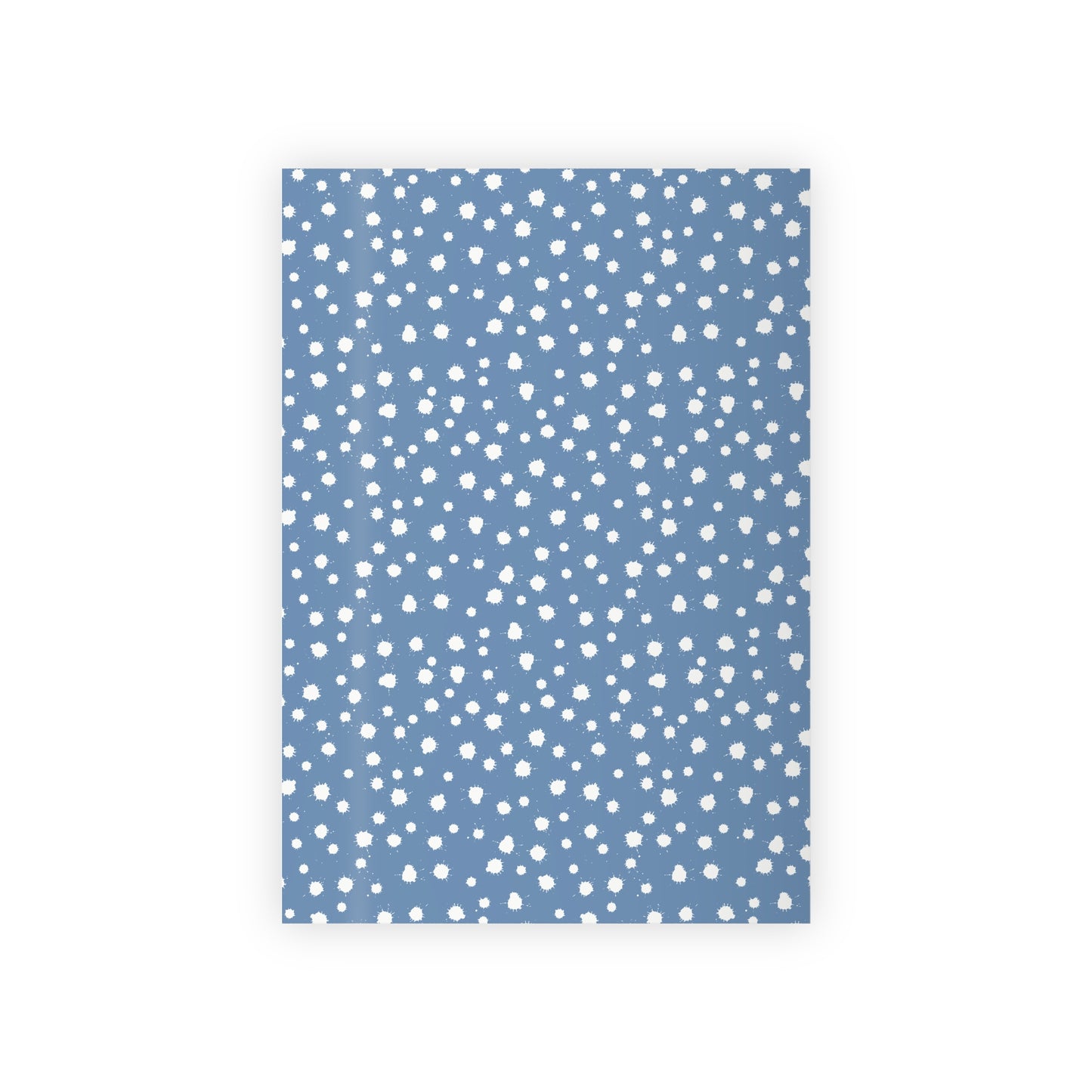 Splatter Paint Wrapping Paper – French Blue | Artistic Polka Dot Gift Wrap