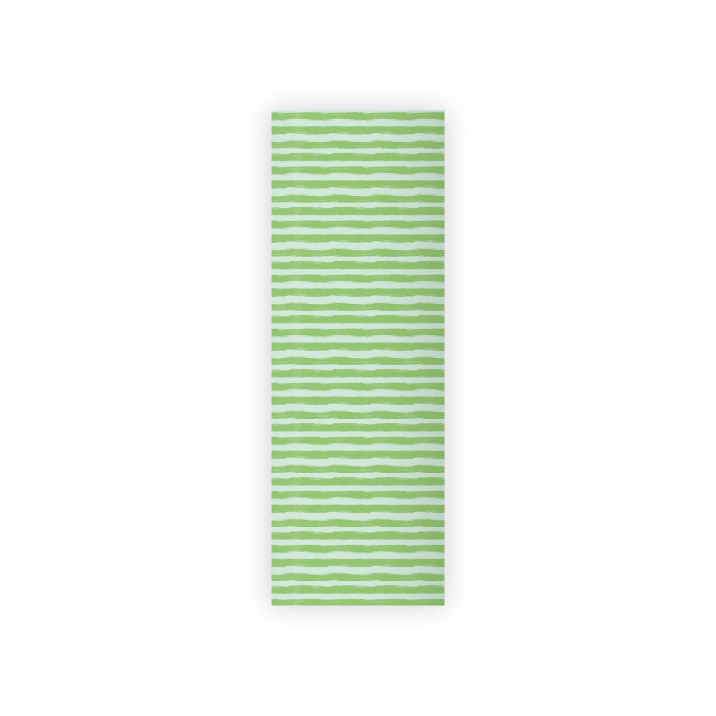 Painterly Cabana Stripe Wrapping Paper – Lime and Aqua | Luxury Artistic Gift Wrap