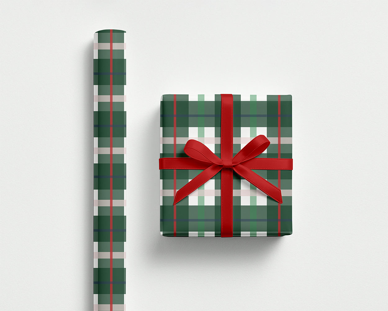 Classic Tartan Wrapping Paper – Green