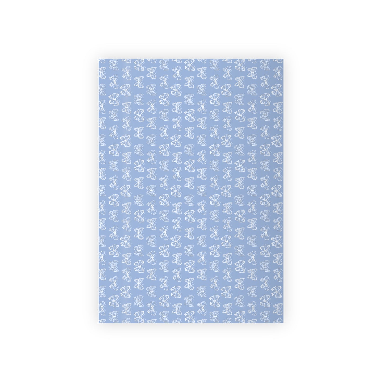 Butterfly Wrapping Paper – Light Blue | Artistic Butterfly Gift Wrap