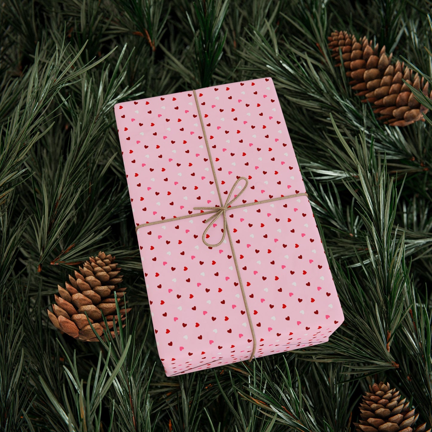 Sweetheart Confetti Wrapping Paper – Pink