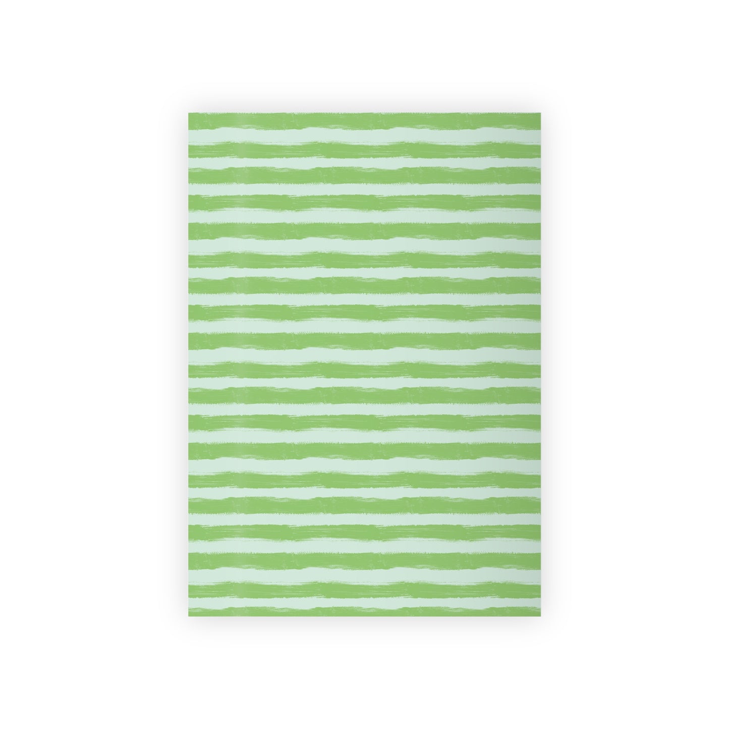 Painterly Cabana Stripe Wrapping Paper – Lime and Aqua | Luxury Artistic Gift Wrap