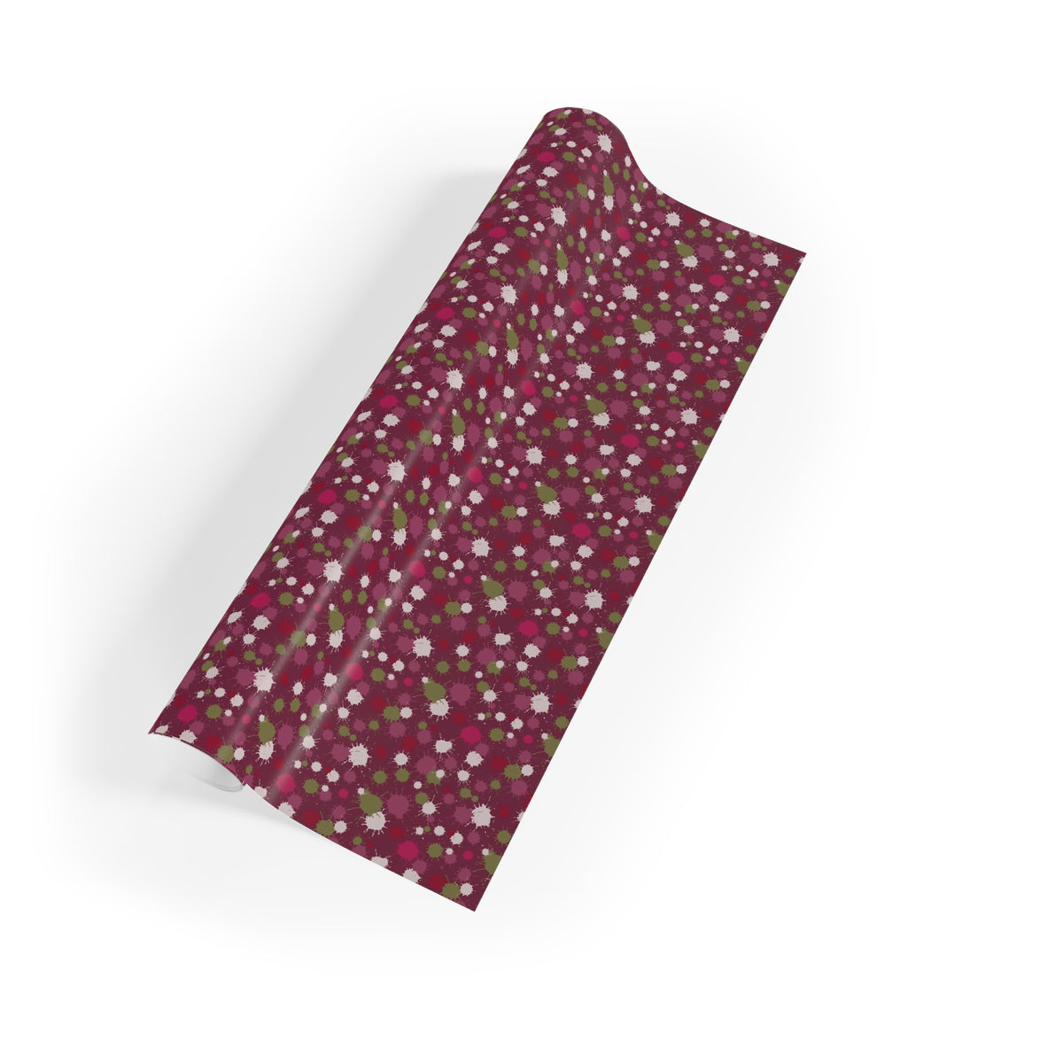 Drip Painting Wrapping Paper – Cranberry Fizz