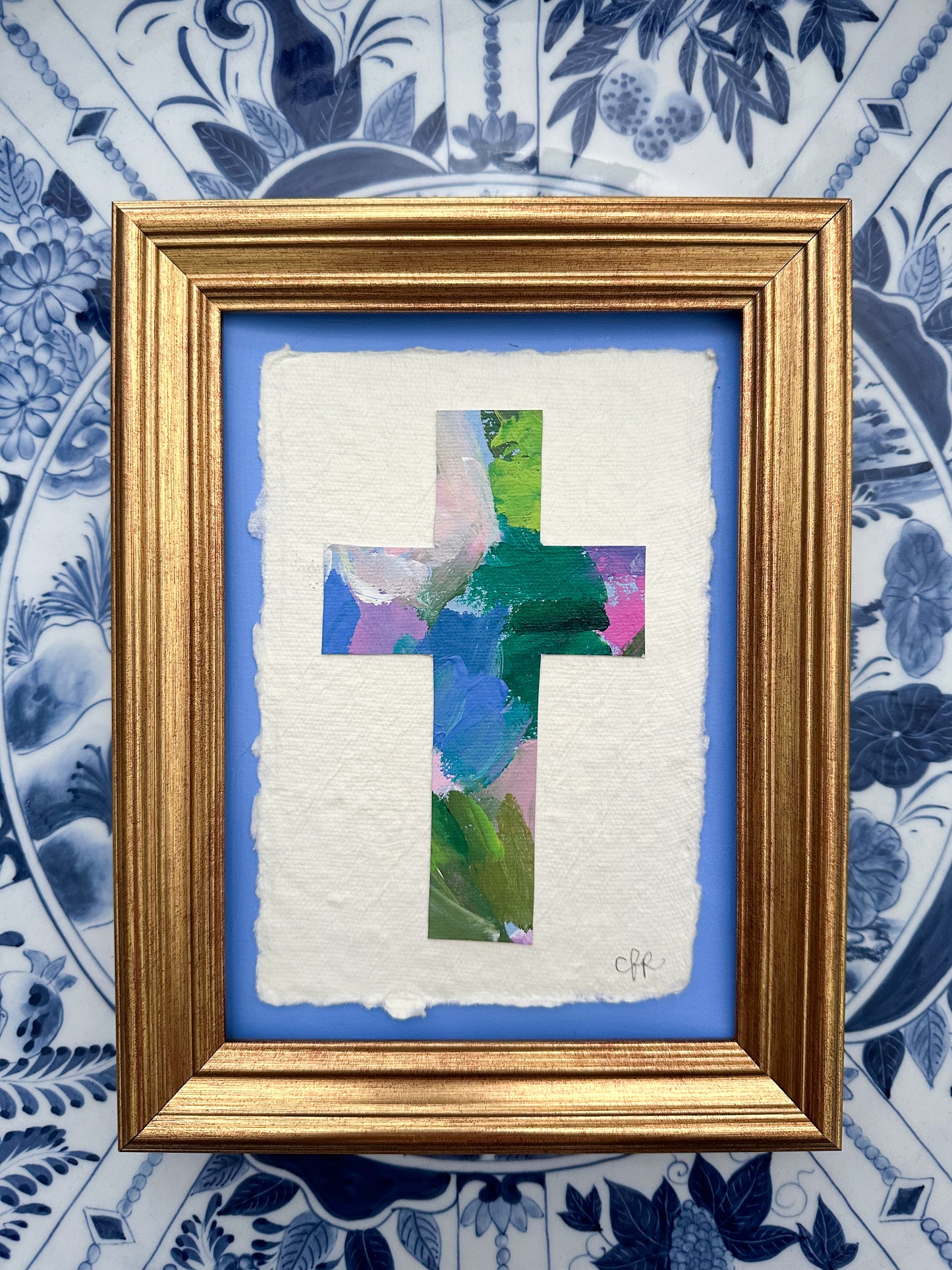 Cross on Cornflower Blue II