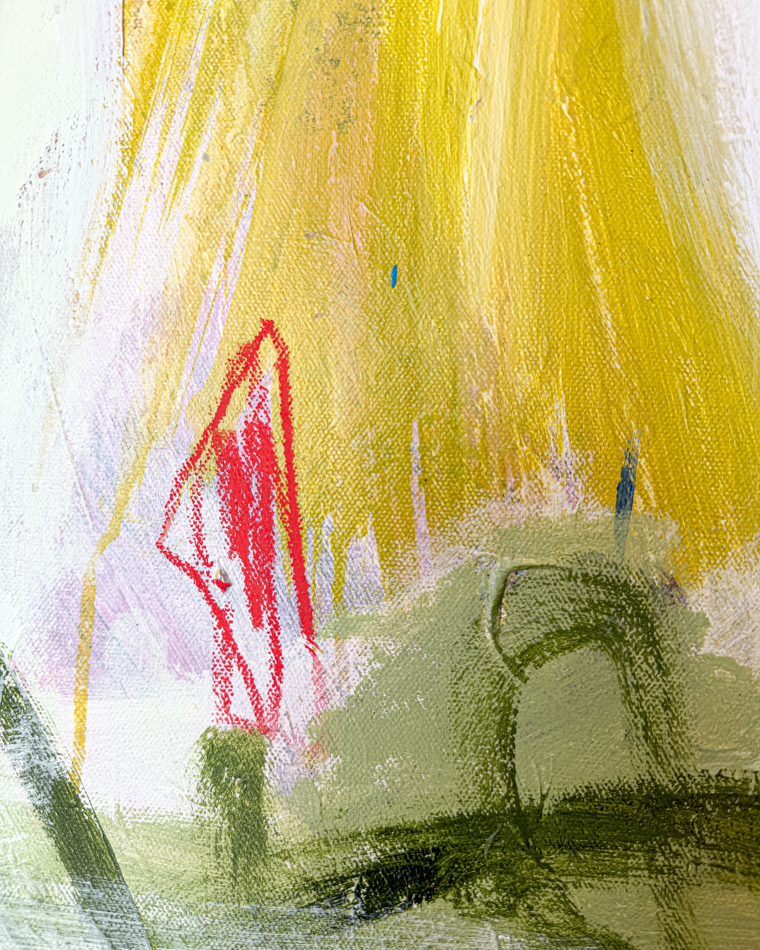 One More Chapter, a 36x36 Abstract Painting on Canvas by Charlotte Pottieger