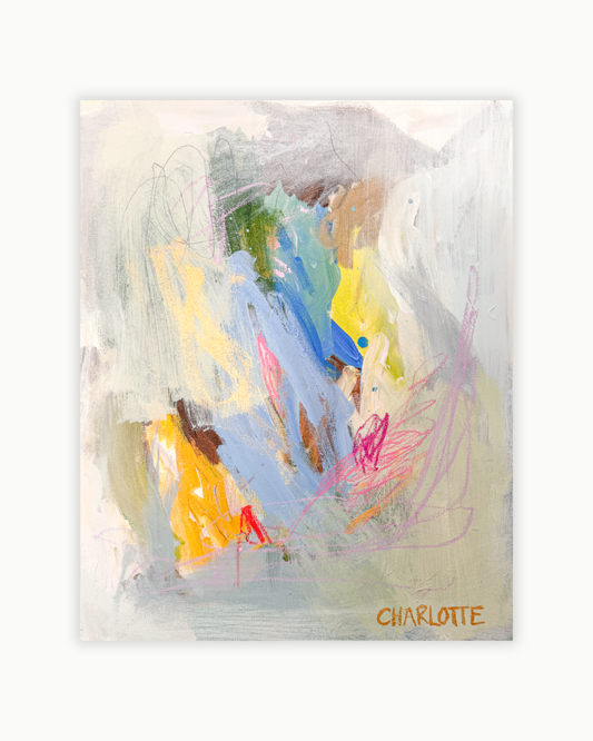 A Moment in Time, a 16x20 Abstract Painting on Canvas by Charlotte Pottieger