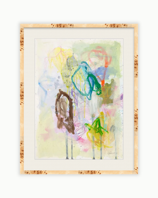 Flow I, a 22x30 Abstract Painting on Paper by Charlotte Pottieger