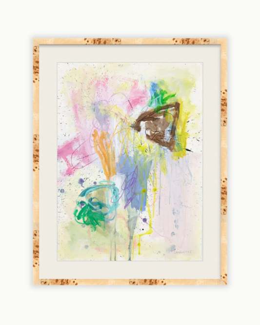 Flow II, a 22x30 Abstract Painting on Paper by Charlotte Pottieger