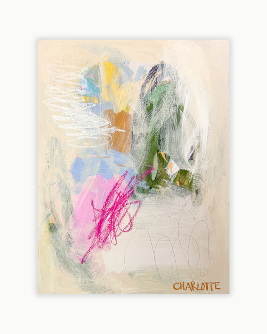 Lazy Afternoon, a  18x24 Abstract Painting on Canvas by Charlotte Pottieger