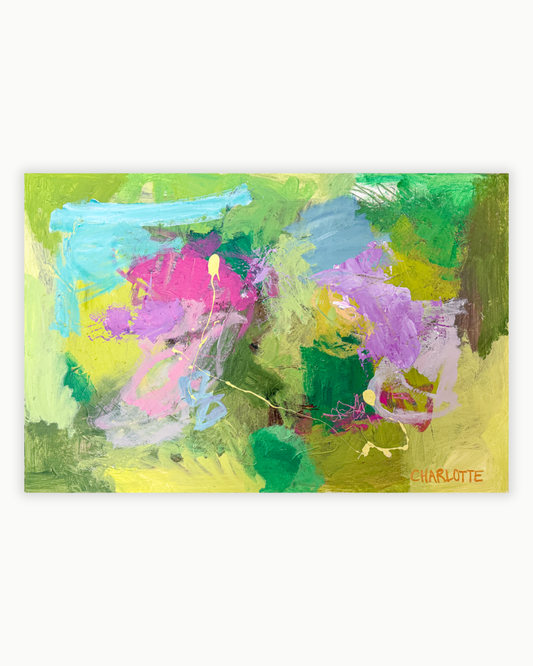 Why Not?, a  24×36 Abstract Painting on Canvas by Charlotte Pottieger