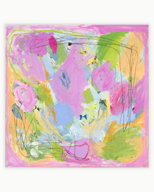 Wide Open Spaces, a 36x36 Abstract Painting on Canvas by Charlotte Pottieger